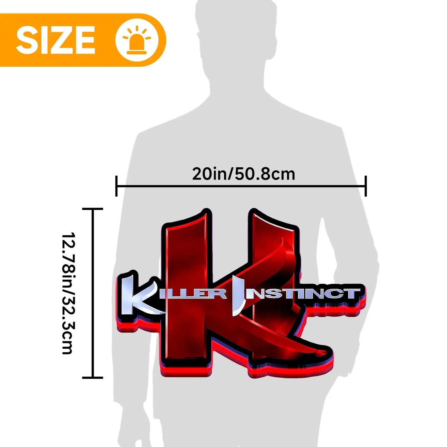 Combo Breaker 2K13 Killor Instint 3D Printed LED Lightbox for Gaming Room Decor FYLZGO Signs