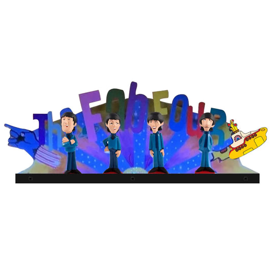 The Beatles Pinball Topper, For Stern Pinball Machine, Perfect for Game Room Pinball Topper 3D Acrylic LED Topper, Pinball Topper FYLZGO Signs