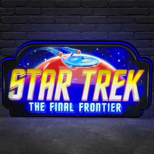 Star Trek The Final Frontier Pinball Topper, USB plug Dimmer, Pinball Arcade Decor, Perfect for Game Room or Pinball Machine FYLZGO Signs