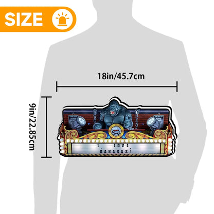 New Arrival King Kong Pinball 3D LED Light Box, for Stern Pinball Arcade Game fans,  Pinball Arcade Decor FYLZGO Signs