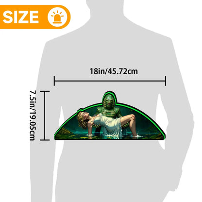 Creature From The Black Lagoon Pinball Topper for Midway Pinball Machine, 3D Printed Lightbox USB Powered & Full Dimmable FYLZGO Signs