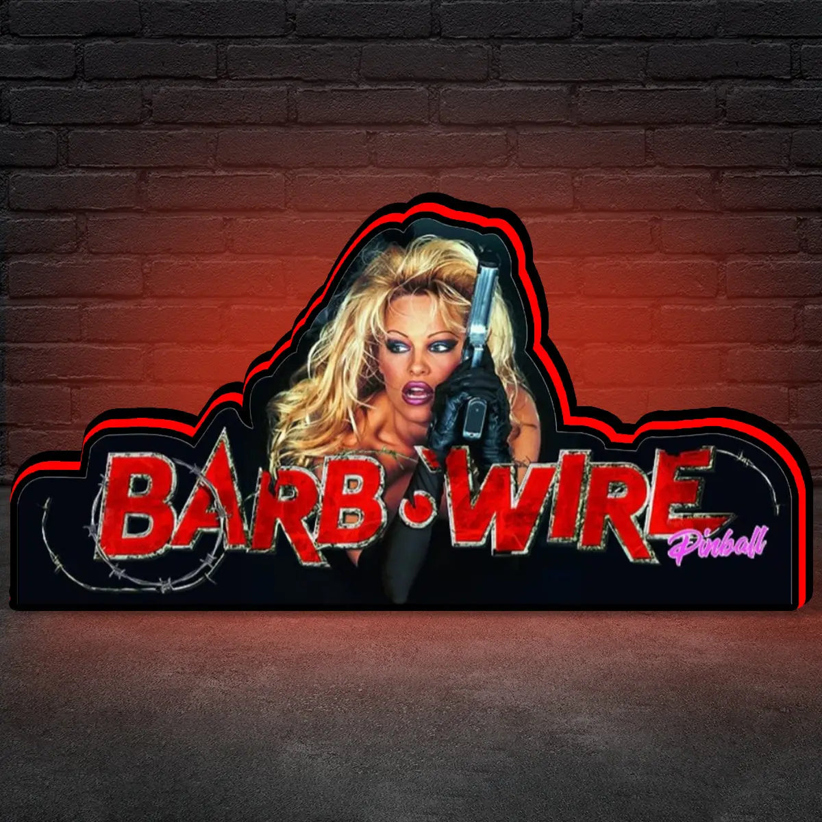 Barb Wire Pinball Topper 3D Printed Lightbox, Arcade Pinball Machine Accessory for Pinball Arcade Machine Fans, USB Dimmeable FYLZGO Signs