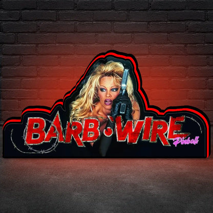Barb Wire Pinball Topper 3D Printed Lightbox, Arcade Pinball Machine Accessory for Pinball Arcade Machine Fans, USB Dimmeable FYLZGO Signs