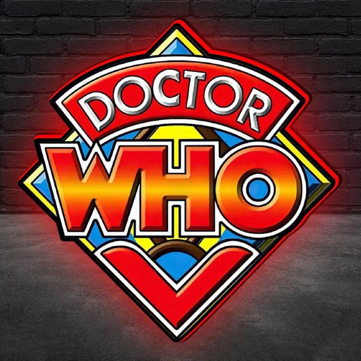 Doctor Who Logo Led lightbox for Bally Pinball Machine, 3D Printed Lightbox USB Powered & Full Dimmable FYLZGO Signs