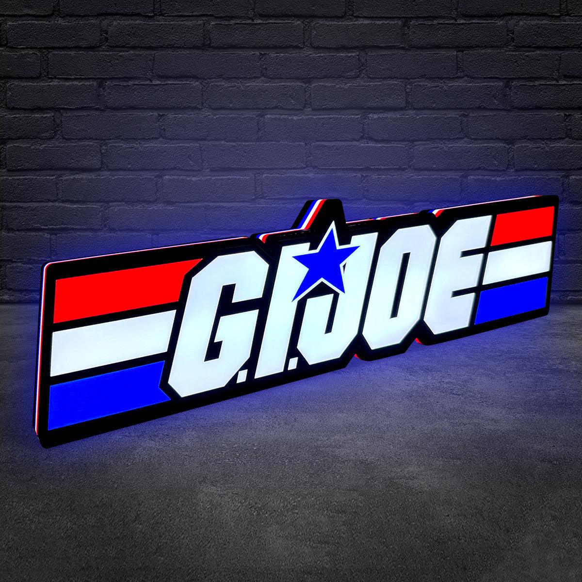 G.I. Joe Sign and Cobra G.I. Joe 3D Printed Lightbox Sign 3D Printed LED Sign G.I. Joe Decoration FYLZGO Signs