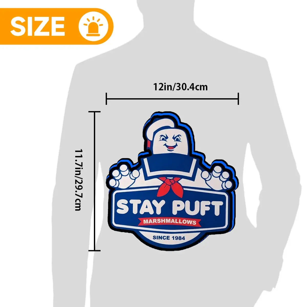 Ghostbusters Stay Puft 3D Lightbox USB Powered with Dimming Control Perfect Decor FYLZGO Signs