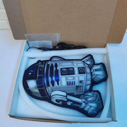R2D2 Star Wars LED Lightbox, Made by 3D Printer, USB Powered and Full Dimmable, Star Wars Gifts for Woman and Man FYLZGO Signs