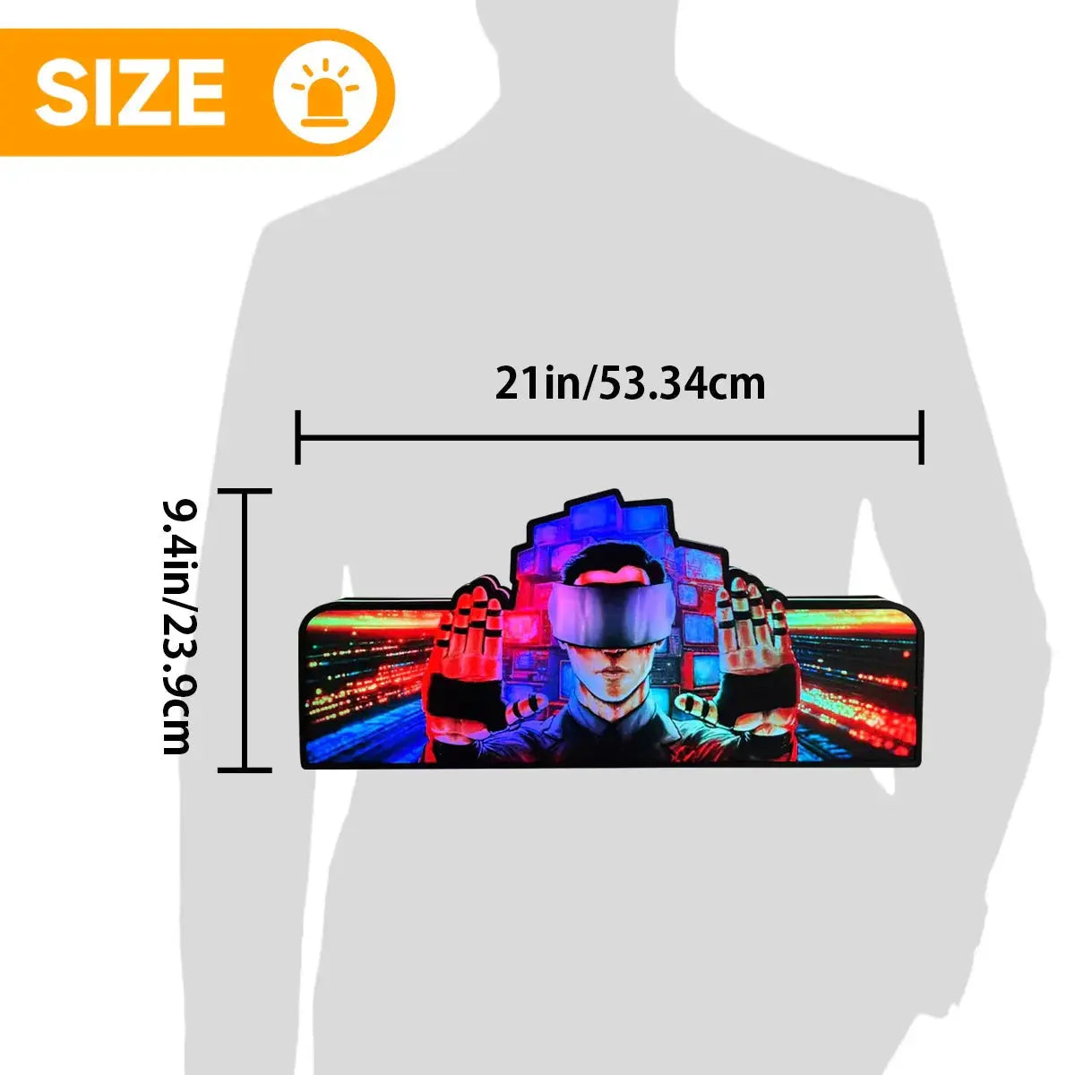 The Johnny Mnemonic Pinball Topper Led Lightbox, USB plug Dimmer, Pinball Arcade Decor, Perfect for Game Room or Pinball Machine FYLZGO Signs