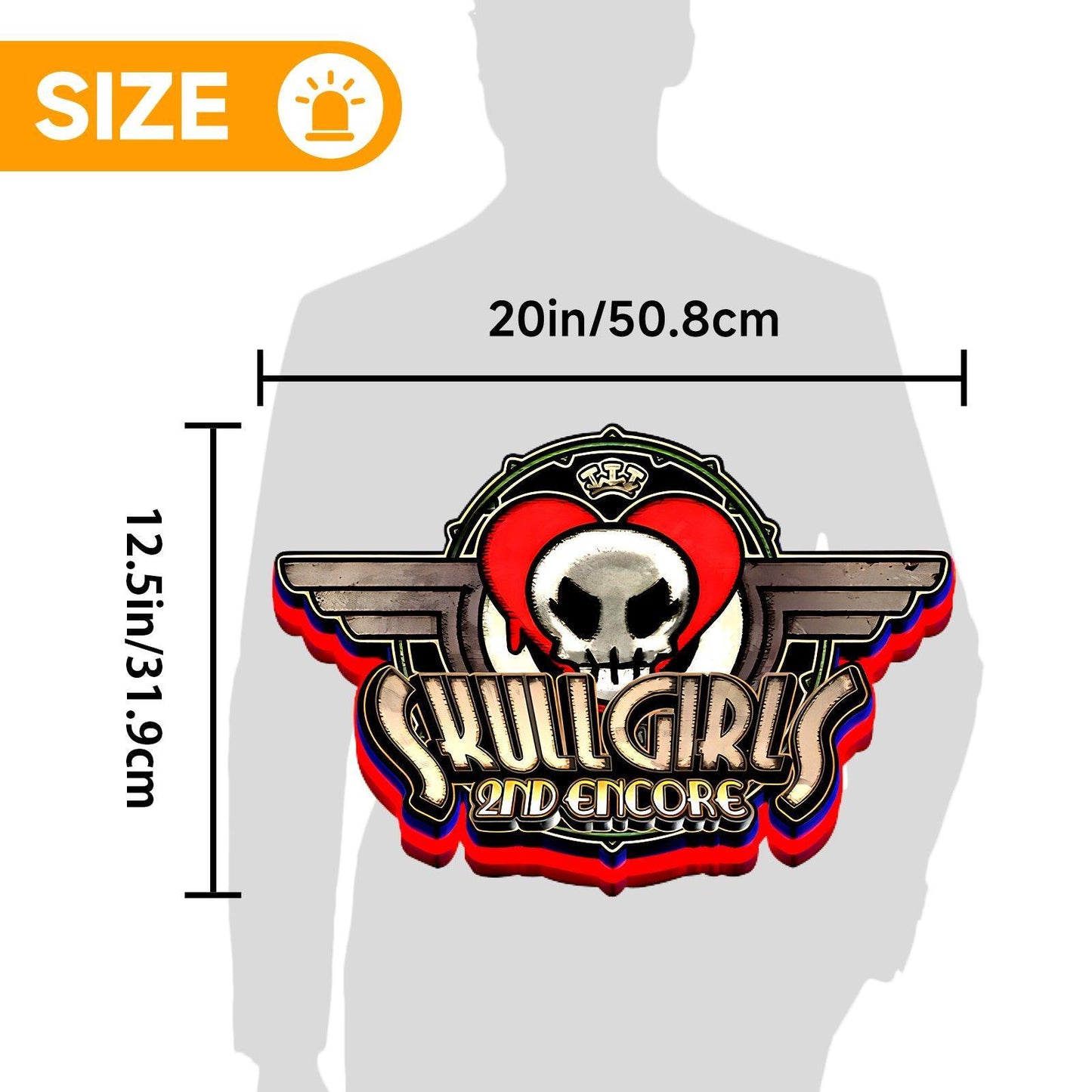 Skullgirls 2nd Encore Game Logo Lightbox LED Sign Custom for Decor FYLZGO Signs