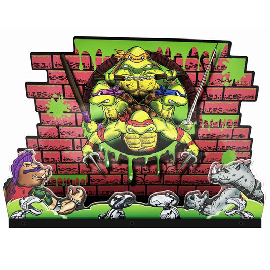 TMNT Arcade Topper 3D Acrylic LED Topper, For Arcade Game Art Repro Game Machine, Arcade Topper FYLZGO Signs
