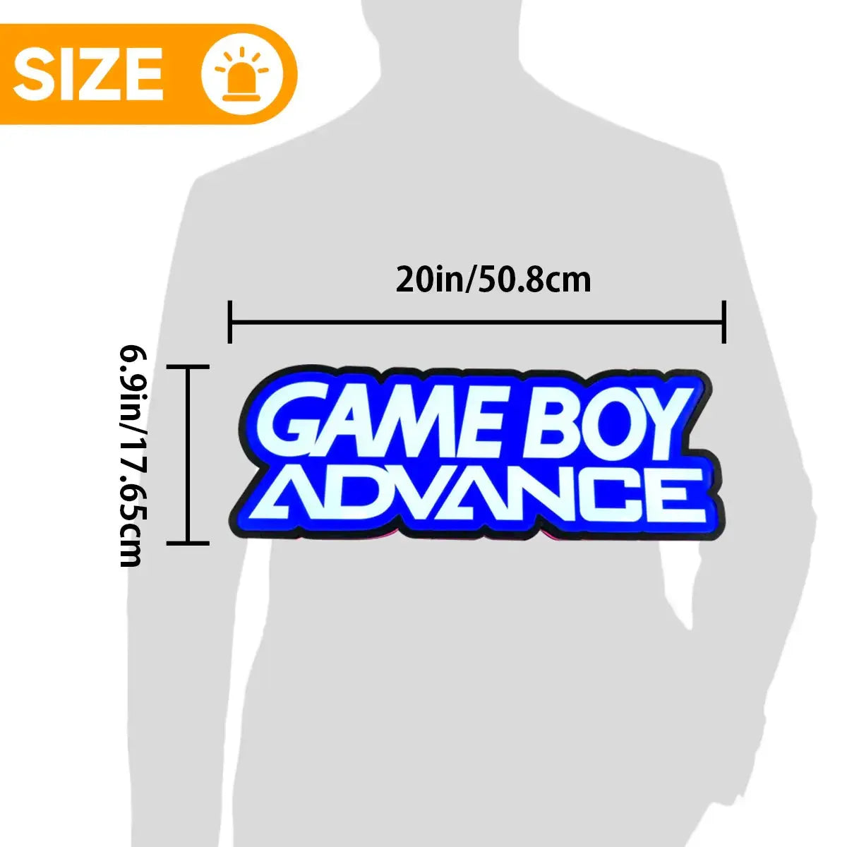Gameboy advance Logo LED Light Box, Perfect for Game Room FYLZGO Signs