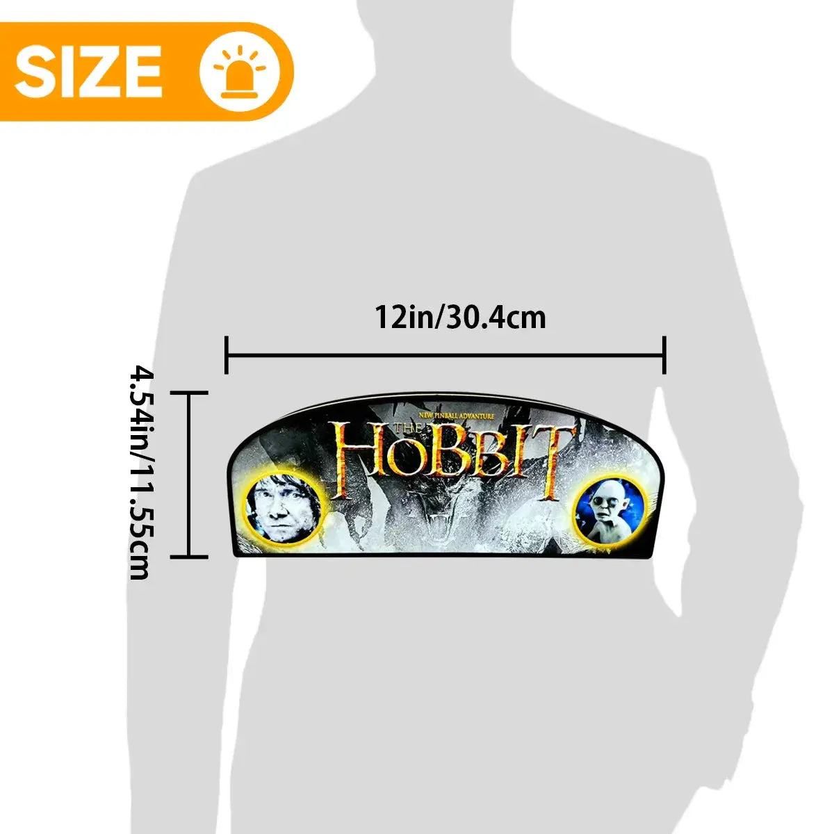 The Hobbit Pinball Topper LED Lightbox for Jersey Jack Pinball Machine, 3D Printed Lightbox Rock Your Game FYLZGO Signs