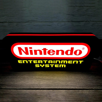 Nintendo Entertainment System Logo Night Lights SNES Video Game Light  3D Printed Lightbox FYLZGO Signs