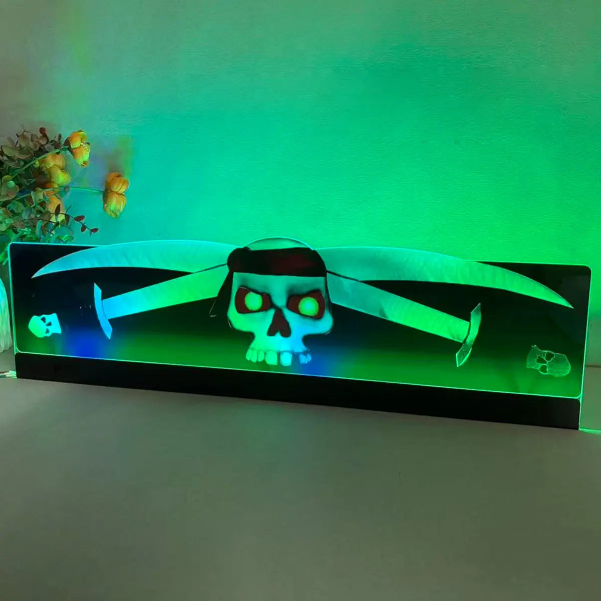 Pirates of the Caribbean Topper 3D Acrylic LED Topper, For  Pinball Mahine, Pinball Topper FYLZGO Signs