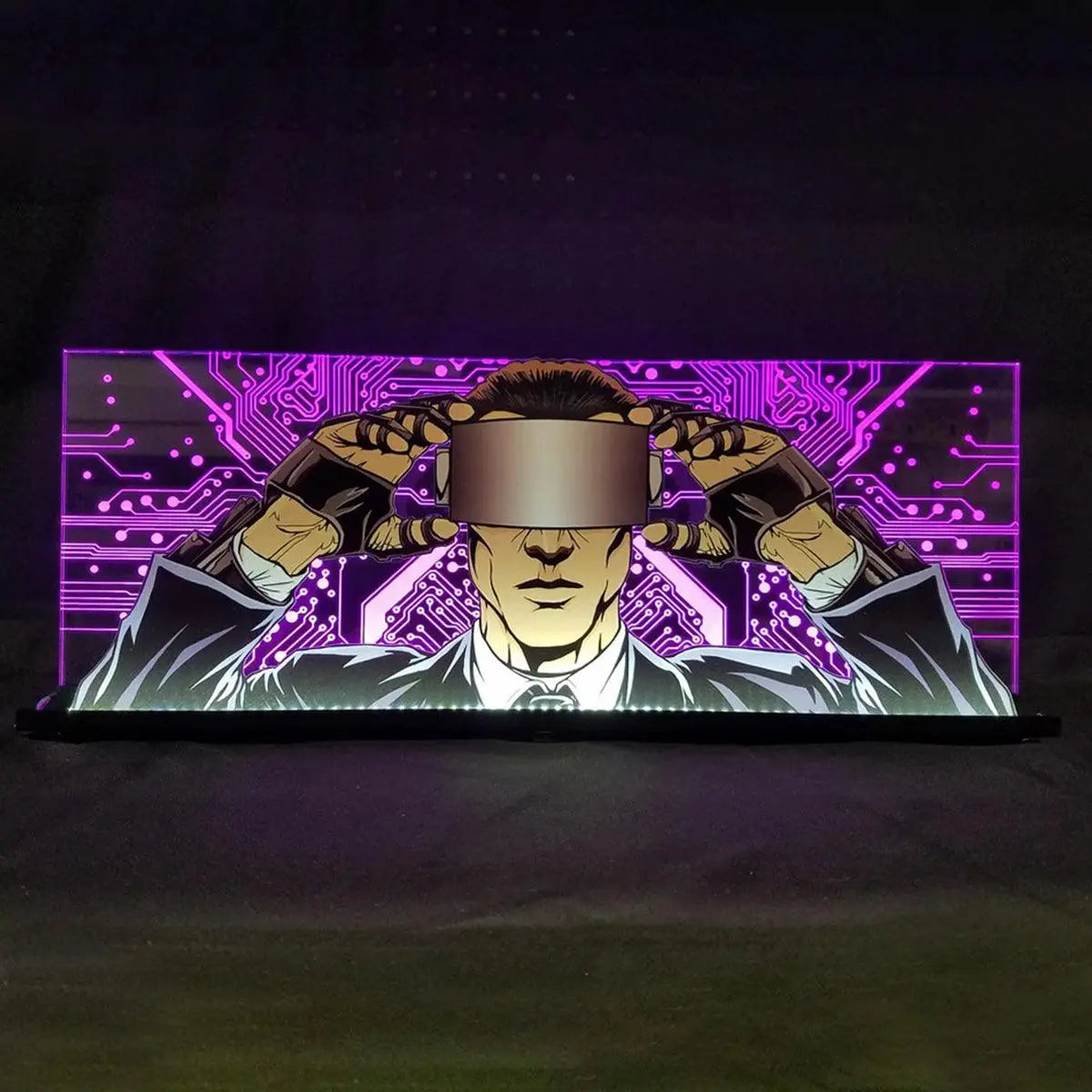 Johnny Mnemonic Pinball Machine 3D Acrylic LED Topper, for Pinball Machine, Pinball Topper FYLZGO Signs