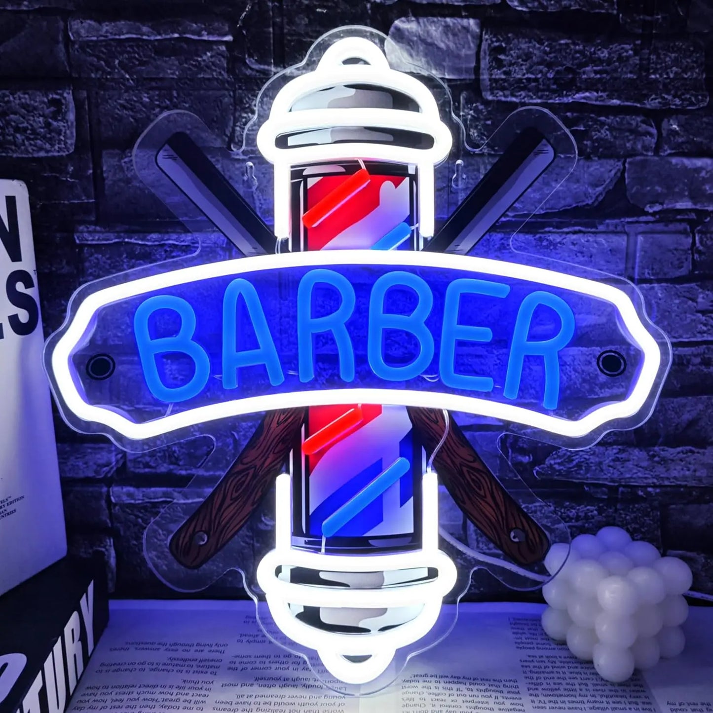 Billiards Neon Sign for Wall Decor Dimmable Billiards Neon Lights for Game Room Party Pub Bar Billiard Club Bedroom Man Cave Decor Billiards Lovers Gift FYLZGO