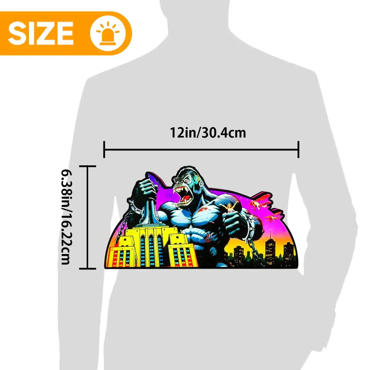 King Kong Pinball AR Topper for  Pinball Machine, 3D Printed Lightbox USB Powered & Full Dimmable FYLZGO Signs