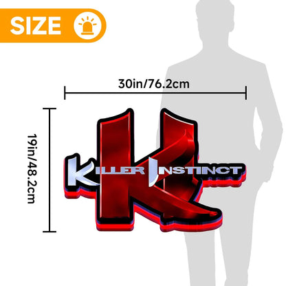 Combo Breaker 2K13 Killor Instint 3D Printed LED Lightbox for Gaming Room Decor FYLZGO Signs