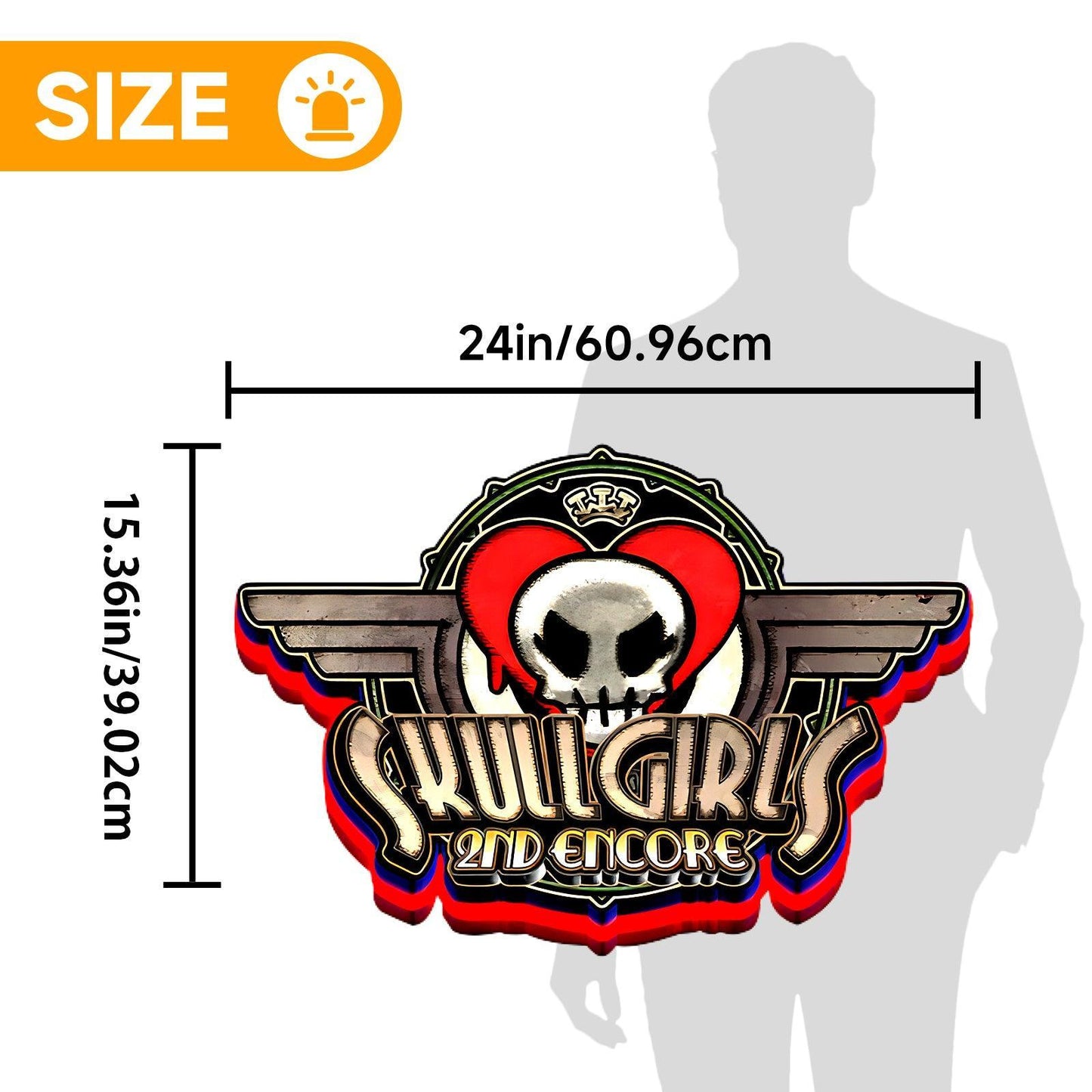 Skullgirls 2nd Encore Game Logo Lightbox LED Sign Custom for Decor FYLZGO Signs