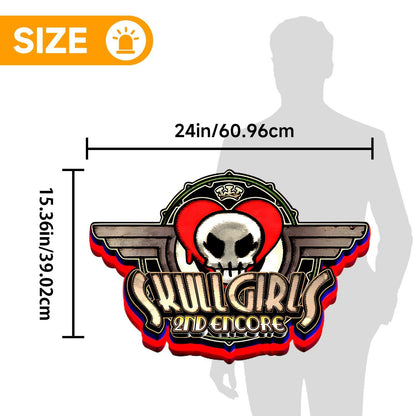 Skullgirls 2nd Encore Game Logo Lightbox LED Sign Custom for Decor FYLZGO Signs