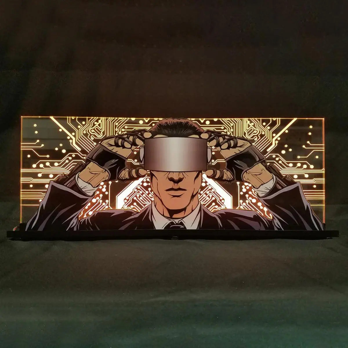 Johnny Mnemonic Pinball Machine 3D Acrylic LED Topper, for Pinball Machine, Pinball Topper FYLZGO Signs