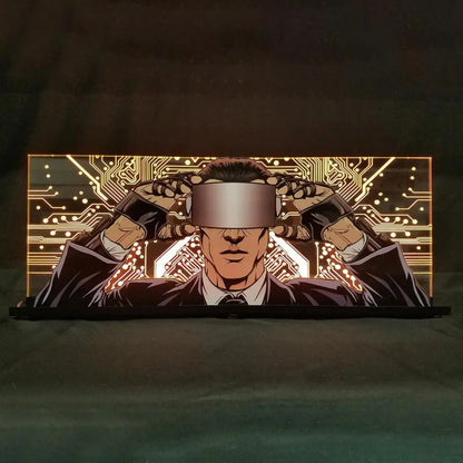 Johnny Mnemonic Pinball Machine 3D Acrylic LED Topper, for Pinball Machine, Pinball Topper FYLZGO Signs