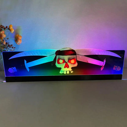 Pirates of the Caribbean Topper 3D Acrylic LED Topper, For  Pinball Mahine, Pinball Topper FYLZGO Signs