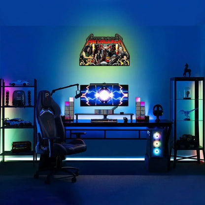 New Arrival Metallica Remastered Pinball Topper USB plug Dimmer Led 3D Lightbox FYLZGO Signs