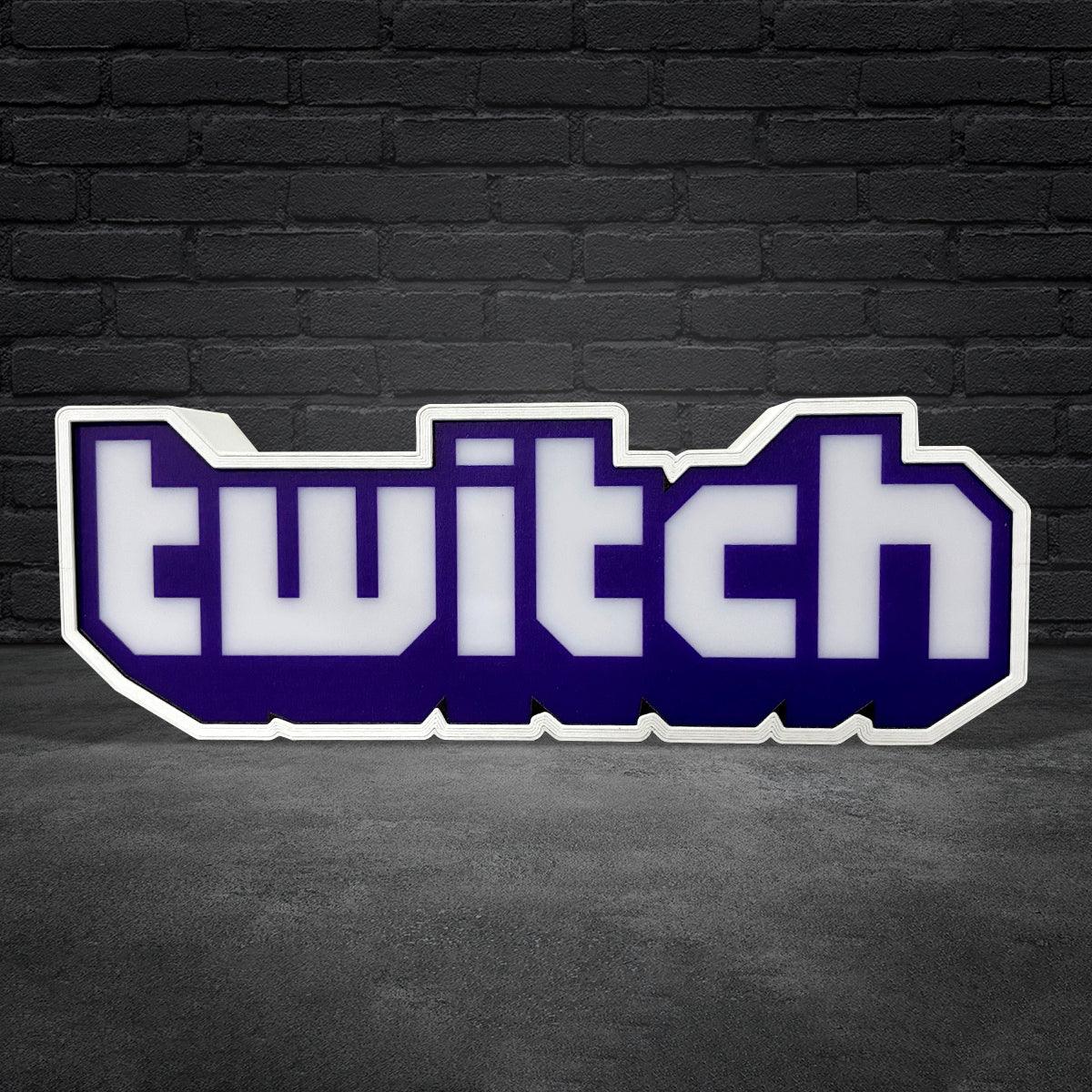Twitch Logo LED Light Sign Perfect Decor For Gamers and Streamers The Ultimate Gift for Twitch FYLZGO Signs