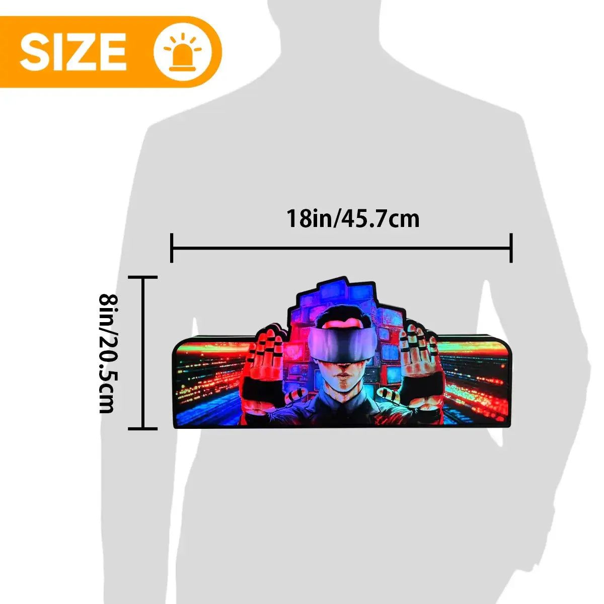 The Johnny Mnemonic Pinball Topper Led Lightbox, USB plug Dimmer, Pinball Arcade Decor, Perfect for Game Room or Pinball Machine FYLZGO Signs