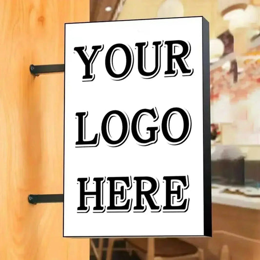 Advertising Signage Illuminated LED Sign Light Box 45x32cm Outdoor Waterproof Outdoor Waterproof Advertising Signage FYLZGO Signs