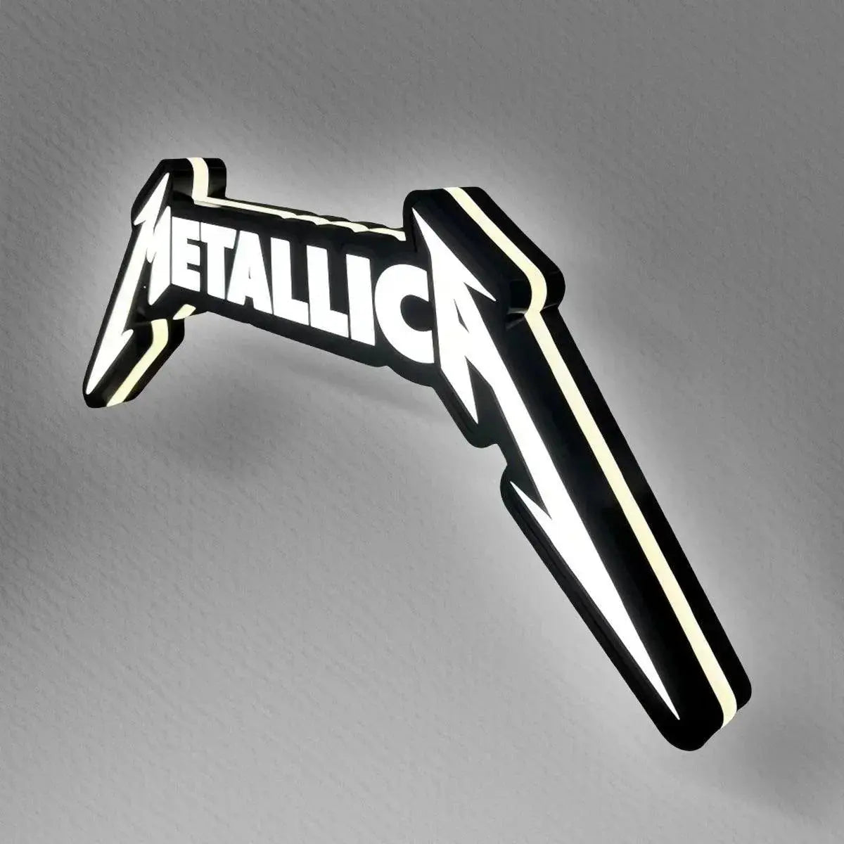 Metallica 3D Printed LED Lamp  Illuminate 3D Lightbox Your Space Dimmable & Powered by USB FYLZGO Signs