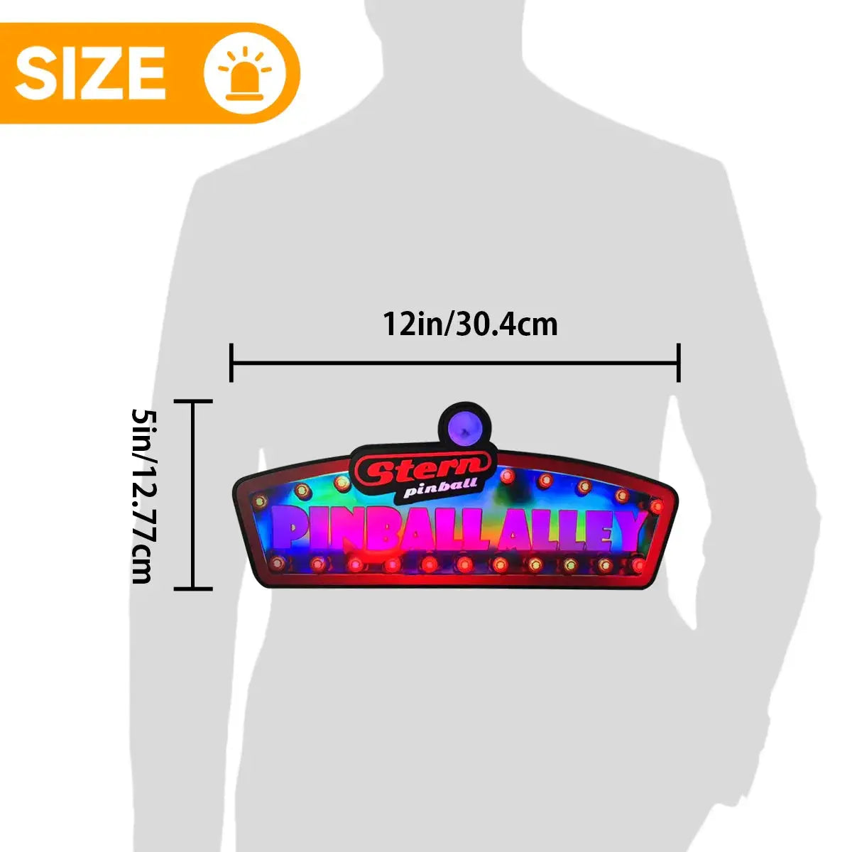 Stern Pinball Alley Pinball Topper LED Lightbox, 3D Printed Lightbox Rock Your Game FYLZGO Signs