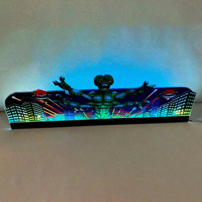 Attack or Revenge From Mars Pinball Acrylic LED Topper, for CGC Pinball Machine, Arcade 1up Pinball Topper FYLZGO Signs