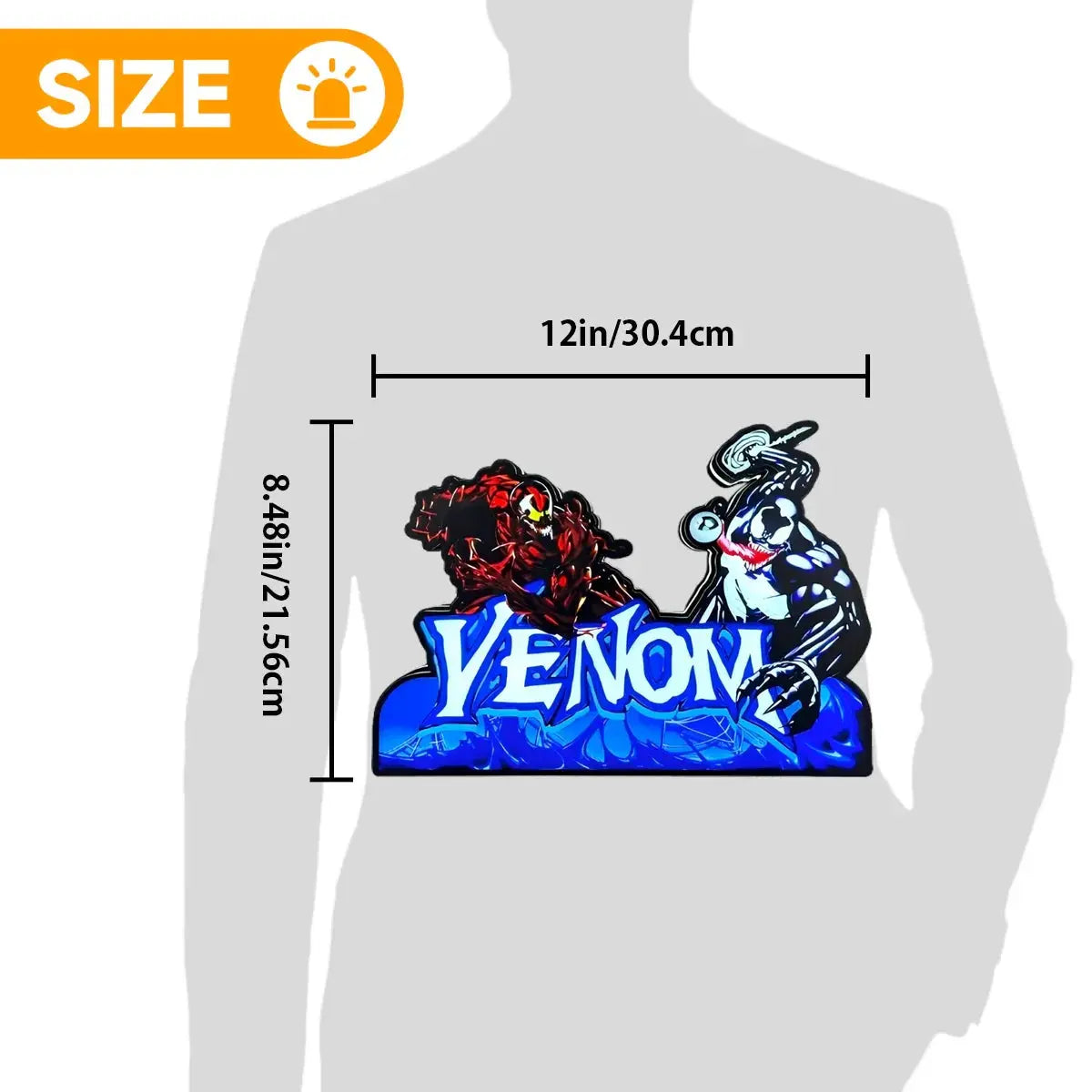 Venom Pinball Topper LED Light Box Fully Darkable USB Powered, Pinball Arcade Decor, Perfect for Game Room or Pinball Machine FYLZGO Signs