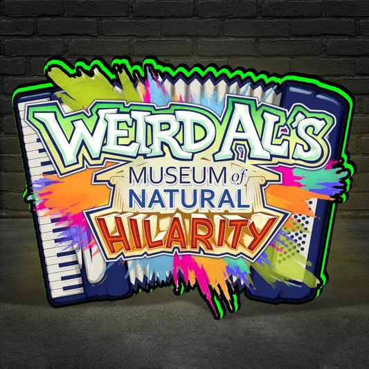 Weirdal's Museum of Natural Hilarity Pinball Topper, 3D Printed Lightbox for Pinball Machine, Powered by USB Band Dimm Wall Art Decor Man's Cave FYLZGO Signs
