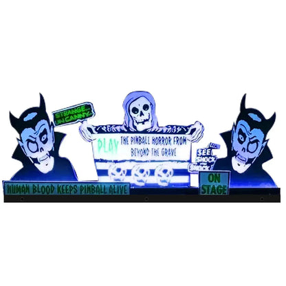 Rob Zombie Pinball Topper 3D Acrylic LED Topper, For Spooky Pinball Mahine, Pinball Topper FYLZGO Signs