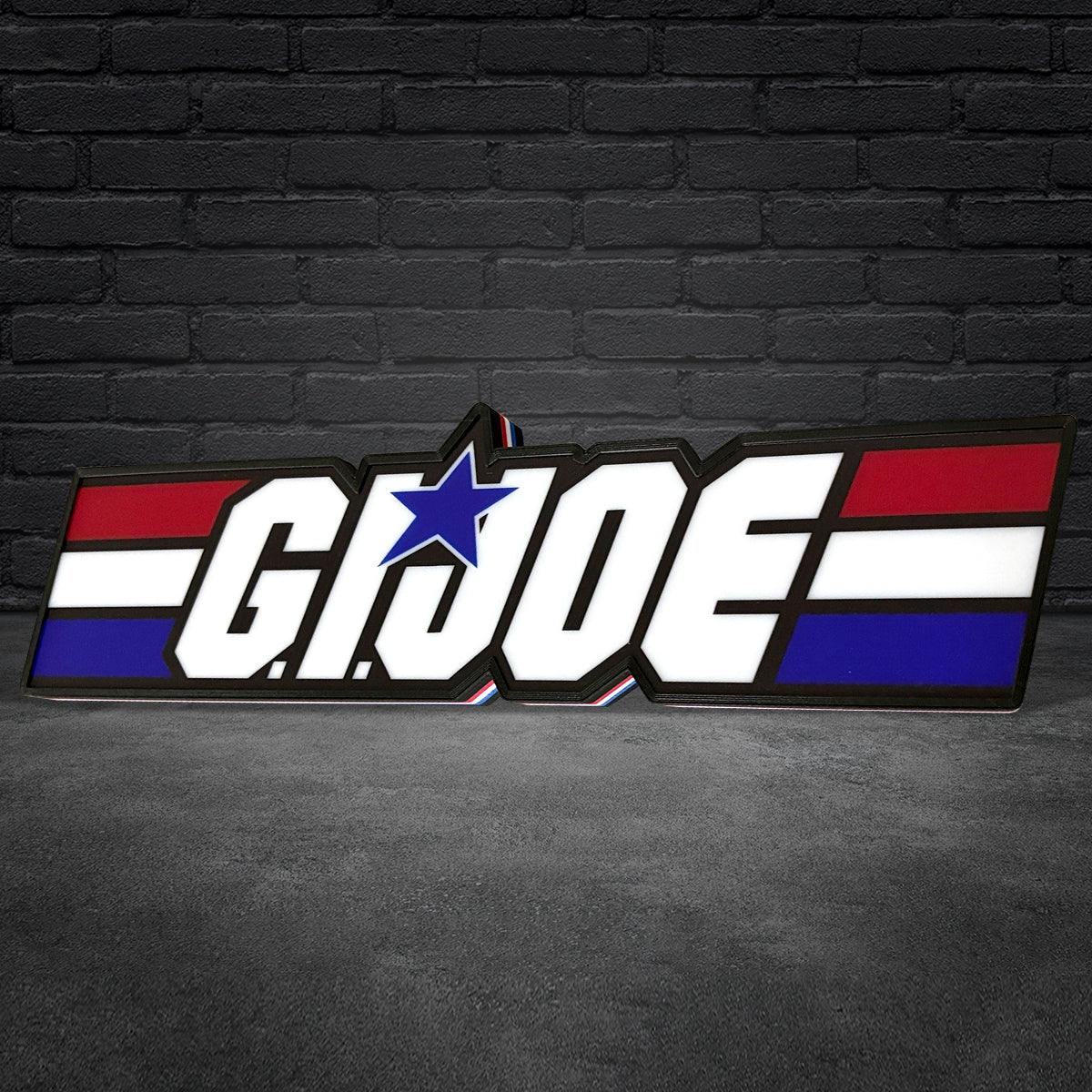 G.I. Joe Sign and Cobra G.I. Joe 3D Printed Lightbox Sign 3D Printed LED Sign G.I. Joe Decoration FYLZGO Signs