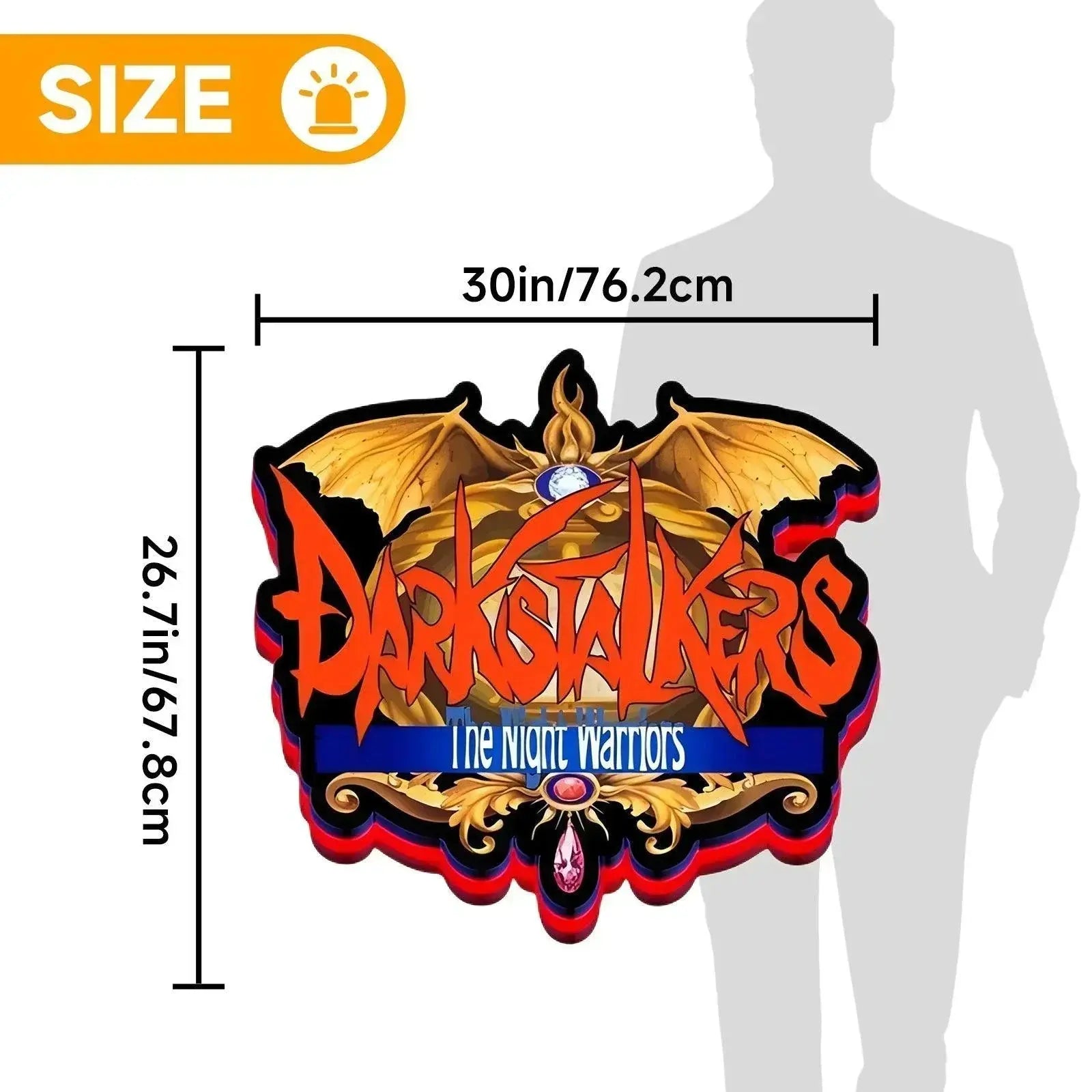 The Night Warriors Darkstalkers 3D Printed LED Lightbox FYLZGO Signs