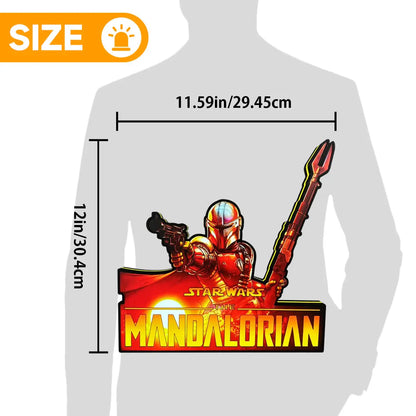 The Mandalorian Pinball Topper LED Lightbox, Pinball Arcade Decor, for The Stern Pinball Machine Fans FYLZGO Signs