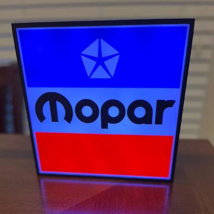 MOPAR Parts Lightbox RGB LED 3D Printed FYLZGO Signs