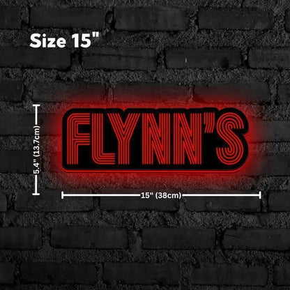 Flynn's Arcade LED Sign, Great Nostalgic Decoration, Fully Dimmable & Powered by USB FYLZGO Signs