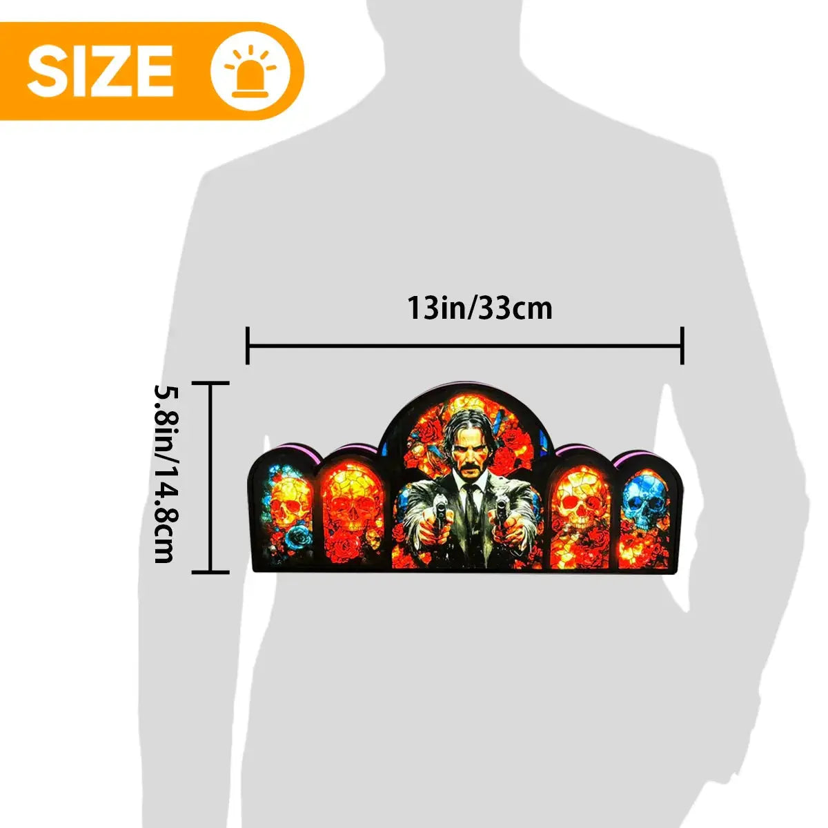 John Wick Pinball Topper, 3D Printed  LED Light Box Game Room Decor, For Stern Pinball Machine FYLZGO Signs