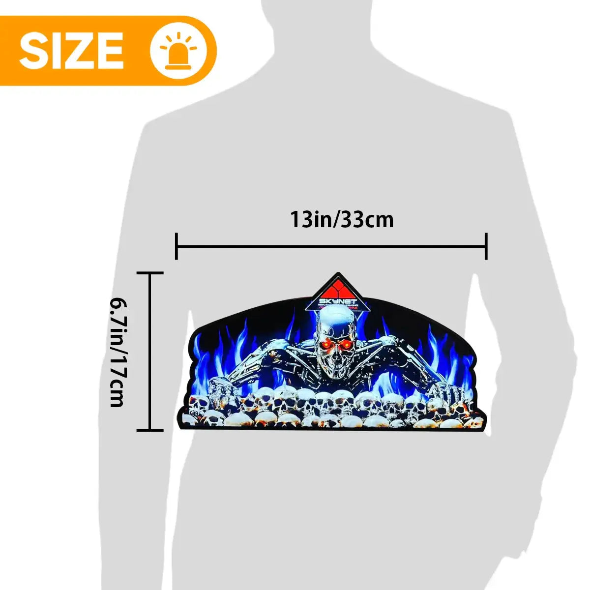Terminator 2 Judgment Day Pinball Topper LED Lightbox, 3D Printed Lightbox Rock Your Game FYLZGO Signs