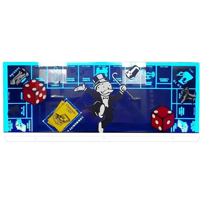 Monopoly Topper Pinball Machine 3D Acrylic LED Topper, for Pinball Machine, Pinball Topper FYLZGO Signs
