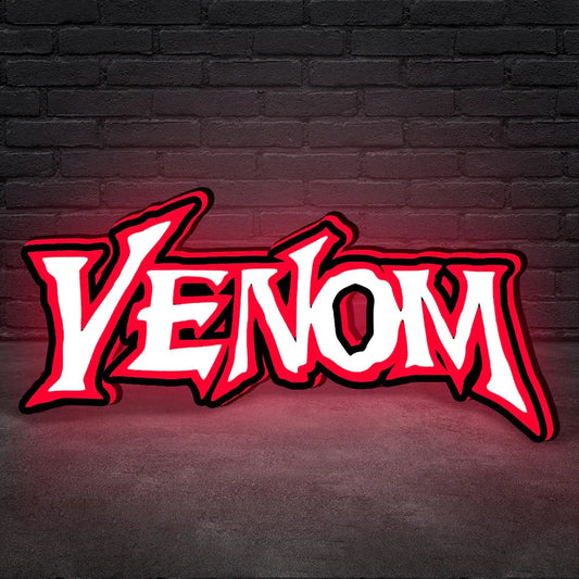 Venom Logo LED Light Box Fully Darkable USB Powered, Pinball Arcade Decor, Perfect for Game Room or Pinball Machine FYLZGO Signs