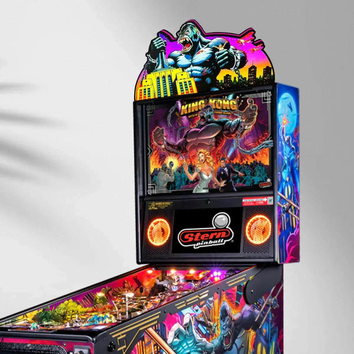 King Kong Pinball AR Topper for  Pinball Machine, 3D Printed Lightbox USB Powered & Full Dimmable FYLZGO Signs
