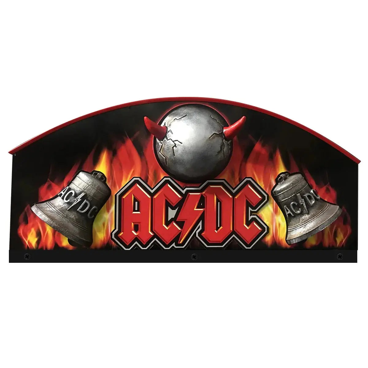 AC/DC Topper With Horns and Two Bells 3D Acrylic LED Topper, For  Pinball Mahine, Pinball Topper FYLZGO Signs