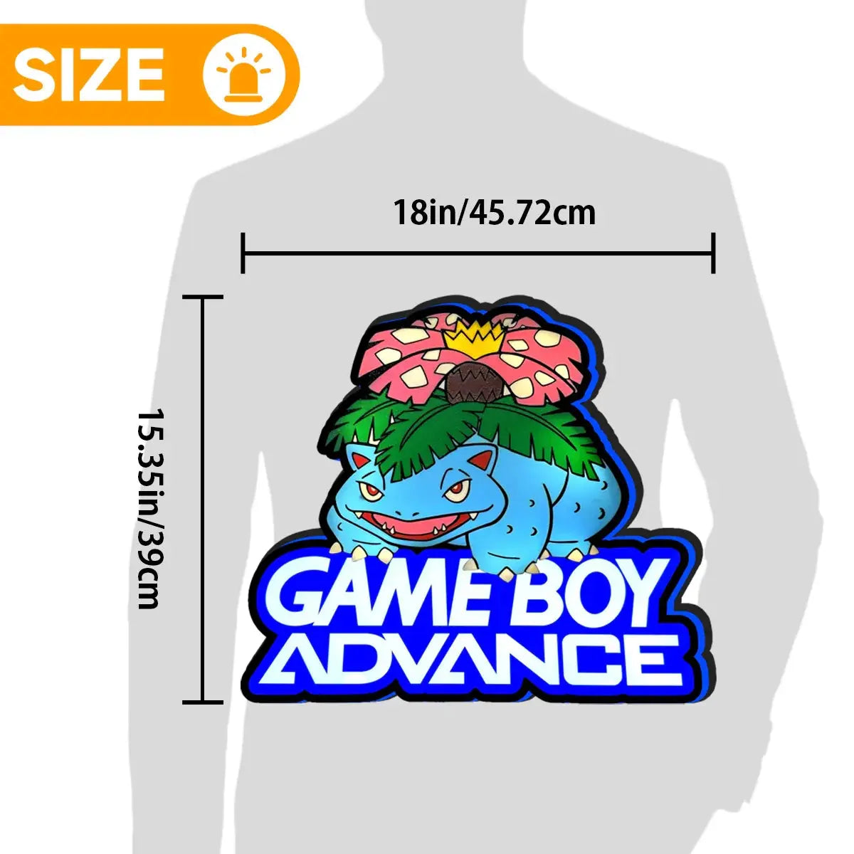 Gameboy Advance Pokemon Leaf Green Cartridge Nintendo LED Light Box, Perfect for Game Room FYLZGO Signs