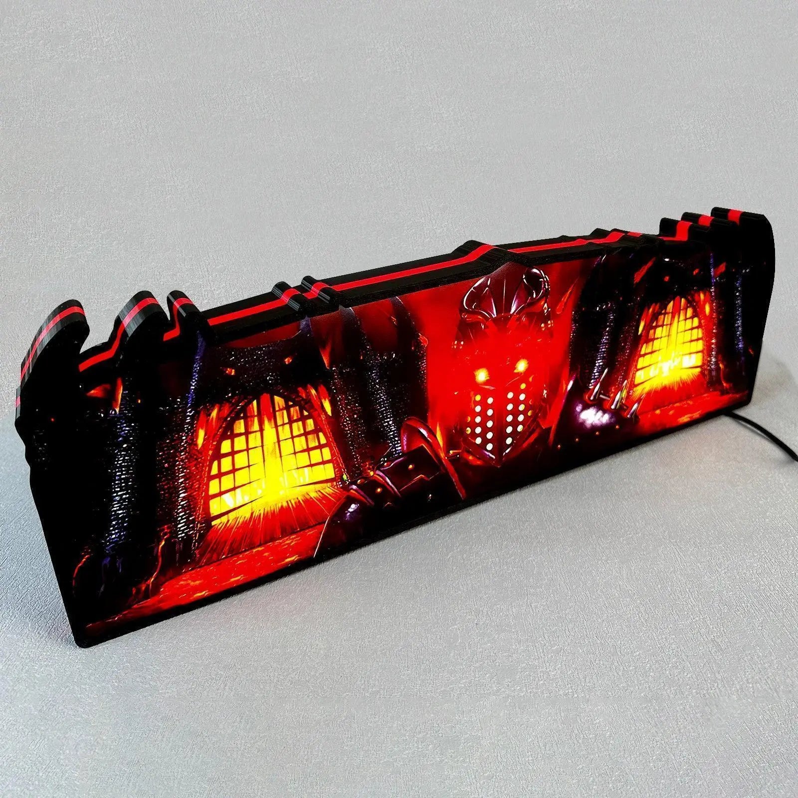 New Arrival exclusive Black Knight Pinball Topper with Eye 3D printed lightbox , Dimmable, and USB powered FYLZGO Signs
